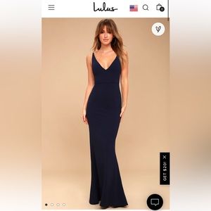 Melora Navy Blue Sleeveless Maxi Dress